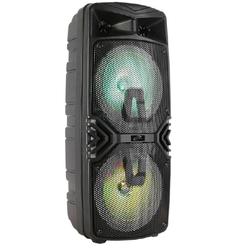 iLive ISB310B 2 x 8 in. Wireless Bluetooth 5.0 LED Light Tailgate Party Speaker