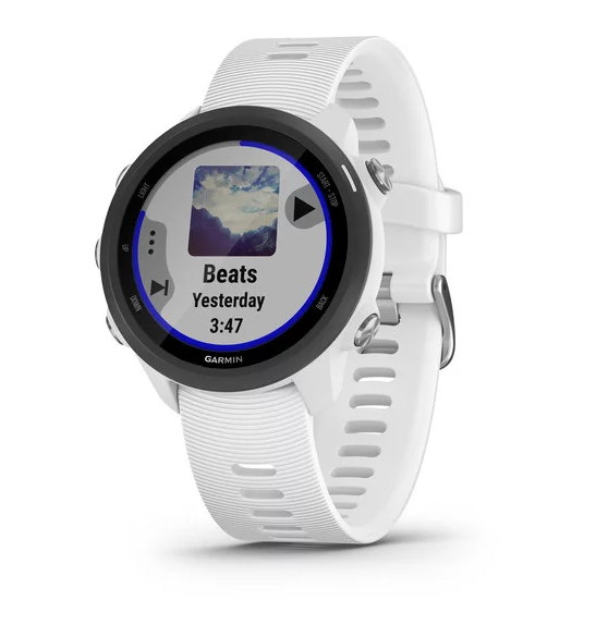 Garmin 580624 Forerunner 245 Music & GPS Running Smart Watch&#44; White