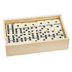 Trademark Global Inc Trademark 12-2409 Premium Double Nine Dominoes with Wood Case - Set of 55