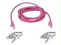 BELKIN COMPONENTS A3L980-05-PNK-S 5&' Cat6 UTP Patch Cable  Pink  Snagless