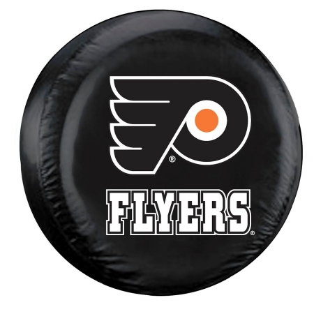Fremont Die Philadelphia Flyers Black Tire Cover - Standard Size