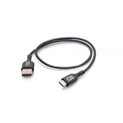 C2G28884 1.5 ft. USB 2.0 480Mbps USB-C to USB-A Adapter Cable - Male-Male
