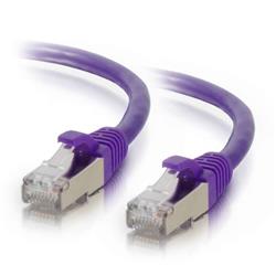 FastTrack 6 in. Cat6 Snagless Shielded-STP Ethernet Network Patch Cable - Purple