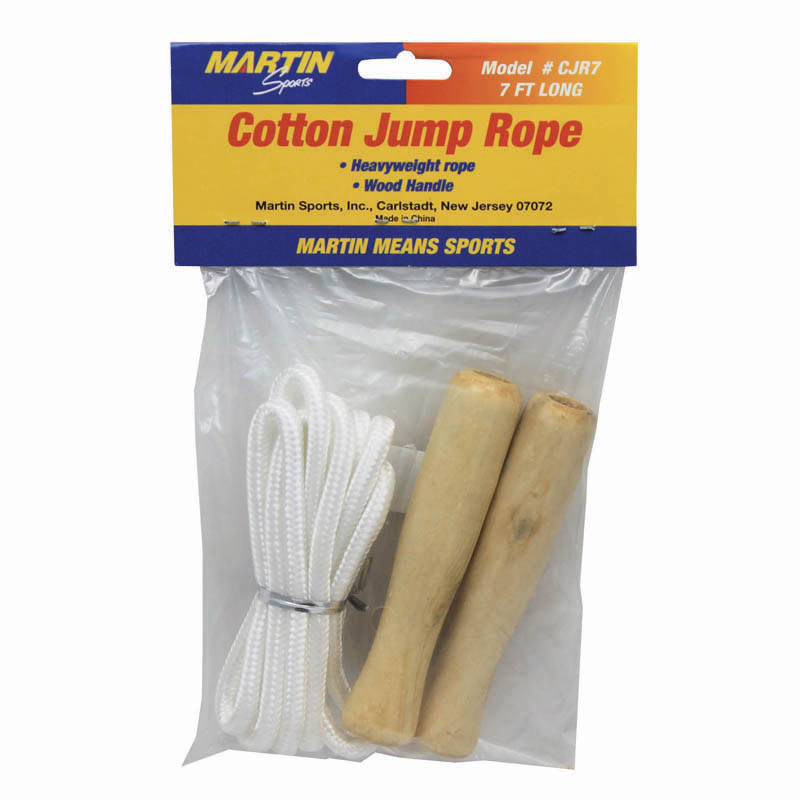 Dick Martin Sports MASCJR7-6 Jump Rope Cotton 7wood Handle - 6 Each