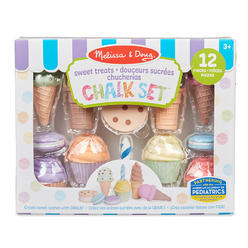 Melissa & Doug LCI30627 Ice Cream & Cake Chalk Set&#44; Multi Color