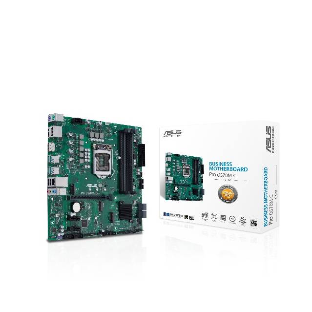 ASUS PRO Q570M-C-CSM Socket LGA1200 Intel Q570 DDR4 SATA3&USB3.2 WiFi & Bluetooth M.2 mATX Motherboard