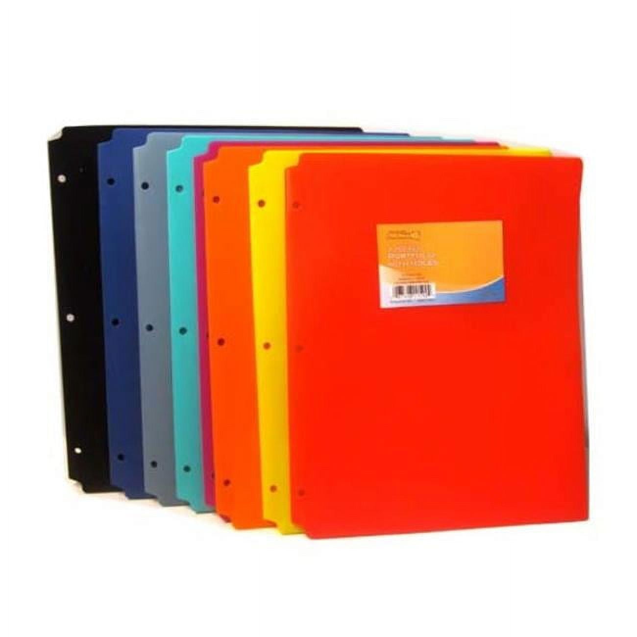 Alfred Music 2 Pocket Portfolio with Prongs, Assorted Color Summer Colors - Case of 48