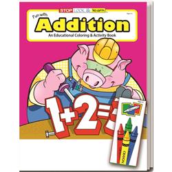 Ddi 2345964 Coloring Book Fun Pack - Fun with Addition Case of 72