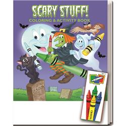 Ddi 2345978 Coloring Book Fun Pack - Scary Stuff Case of 72