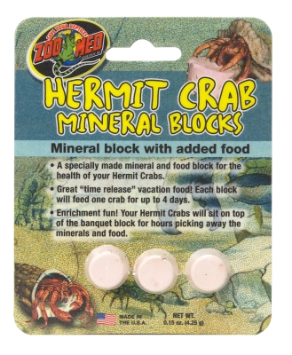 ZOO MED/AQUATROL Zoo Med-Aquatrol ZM00962 Hermit Crab Mineral Blocks- 0.04 lbs.