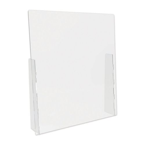 Deflecto PBCTA3136F Clear Acrylic Counter Top Barrier - 31.75 x 6 x 36 in.
