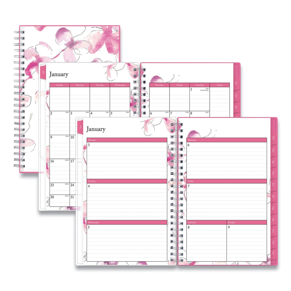 Blue Sky Herbal Inc Blue Sky 137270-22 8 x 5 in. Breast Cancer Awareness Create-Your-Own Cover Weekly & Monthly Planner Orchid Artwork