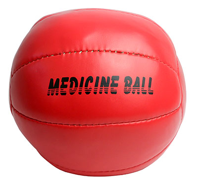 FABRICATION ENTERPRISES 10-3090 7.5 in. Plyometric & Medicine Ball&#44; Red - 2 Kg - 4.4 lbs