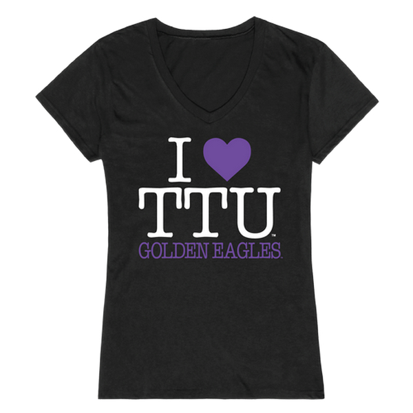 W Republic 550-391-BLK-01 Tennessee Tech University I Love T-Shirt for Women&#44; Black - Small