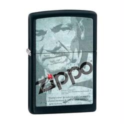 Zippo 28300 DEPOT ZIPPO LOGO   Black Matte