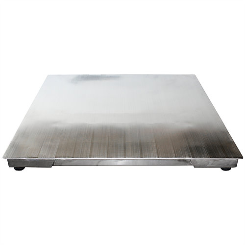 Comer En 5000 lbs Stainless Steel Washdown Floor Scale - 4.2 x 48 x 48 in.