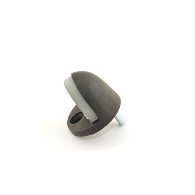 ProPation Cast Universal Dome Stop with Low Rise Lip & High Rise Rubber&#44; Dark Bronze Powder Coat