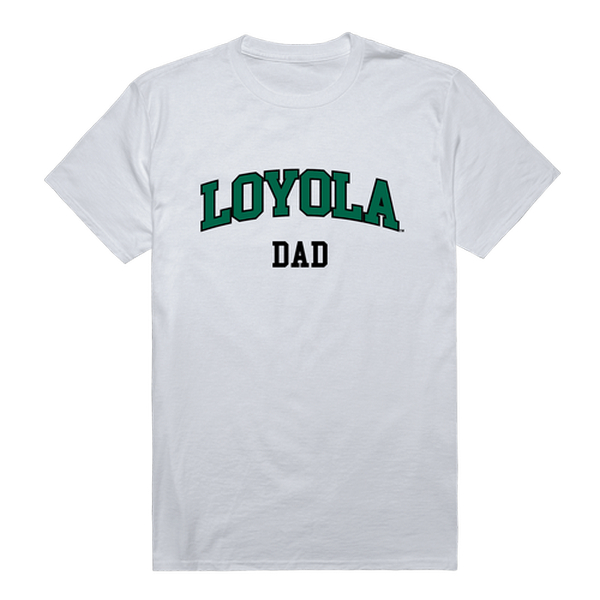 W Republic 548-332-WHT-02 NCAA Loyola University Maryland College Dad T-Shirt, White - Medium
