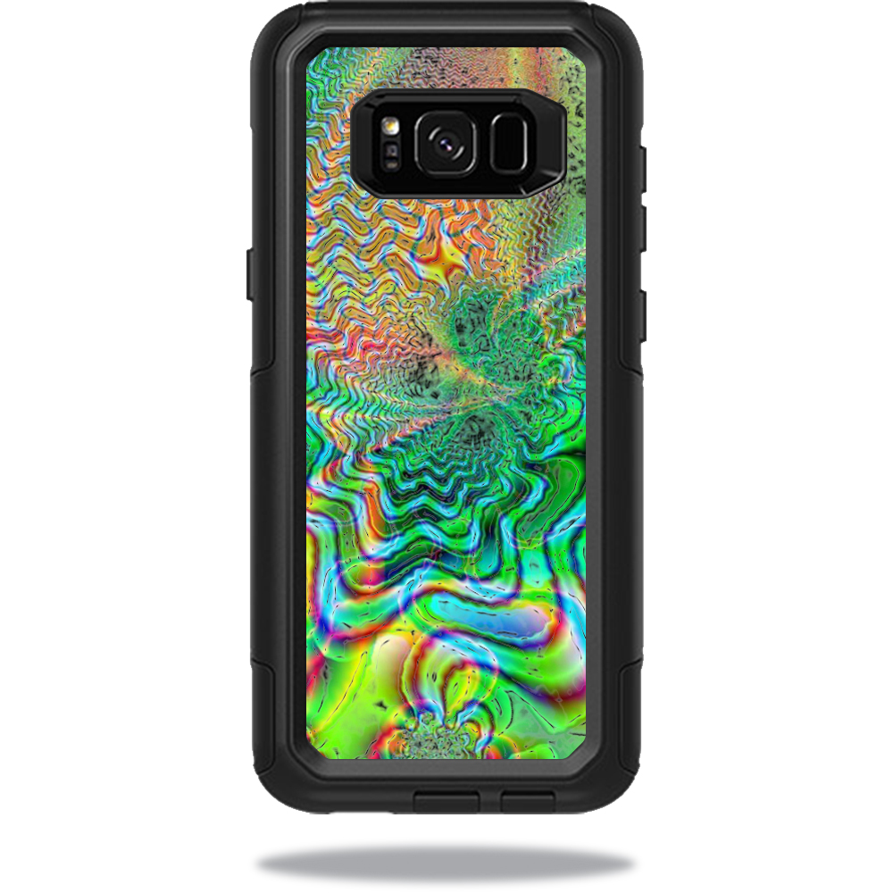 MightySkins OTCSGS8PL-Psychedelic Skin for Otterbox Commuter Samsung Galaxy S8 Plus Case Wrap Cover Sticker - Psychedelic