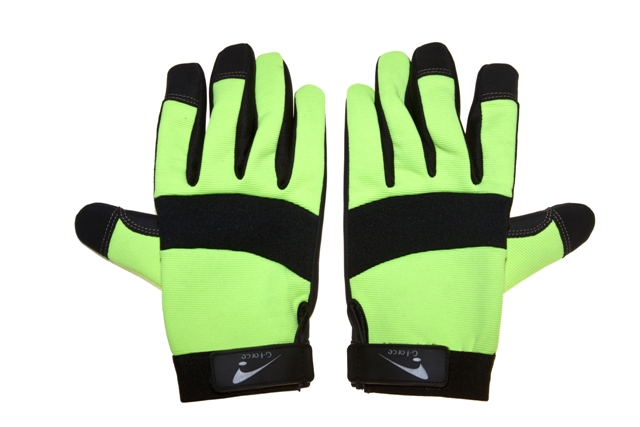 Seattle Glove 9-HVGMC20-L 14.5 in. High Visibility Green Synthetic Mechanics Glove- Large - Pair