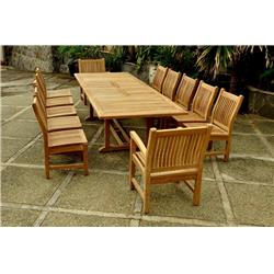 Anderson Teak Set-90 117 in. Valencia Rectangular Double Extension Table