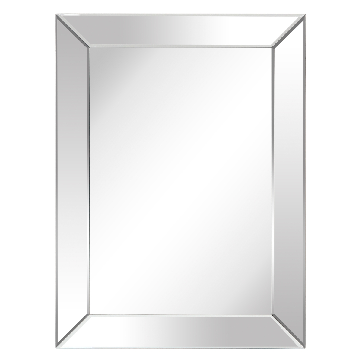 Empire Art Direct MOM-10690-4030 Moderno Beveled Wall Mirrorsolid Wood Frame Covered with Beveled Clear Mirror Panels - 1 in. Beveled Center Mirro