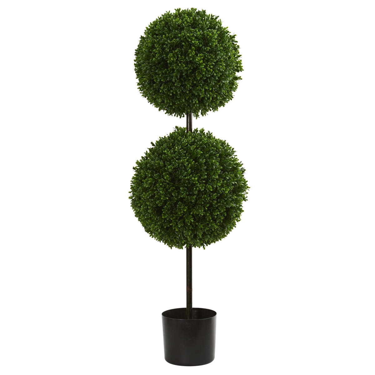 Nearly Natural 5494 3.5 ft. Boxwood Double Ball Artificial Topiary Tree UV Resistant