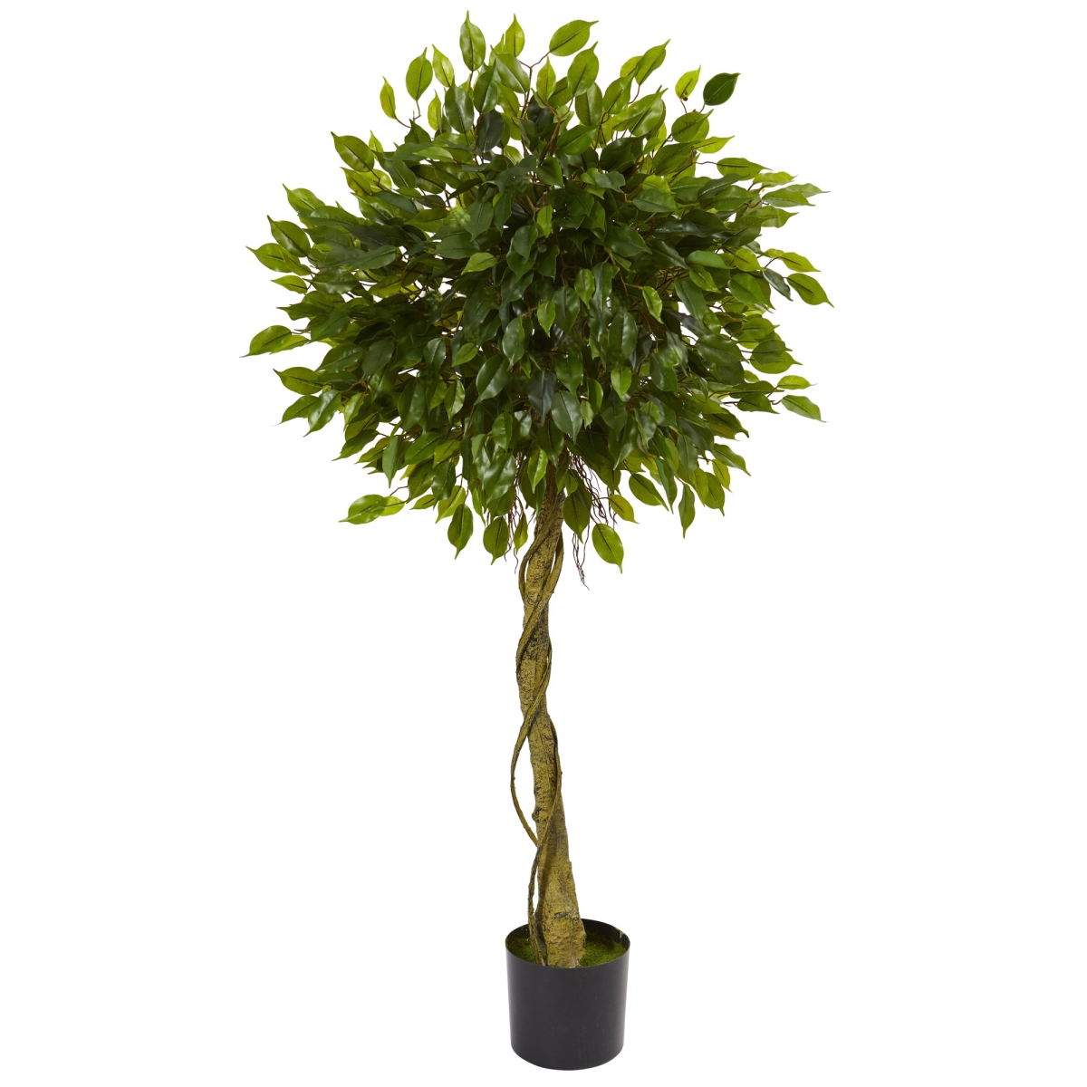 Nearly Natural 5529 5 ft. Ficus Artificial Topiary Tree UV Resistant