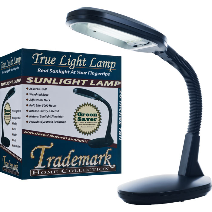 Trademark Global Trademark Home CollectionT 72-0893 Trademark HomeT Deluxe Black Sunlight Desk Lamp