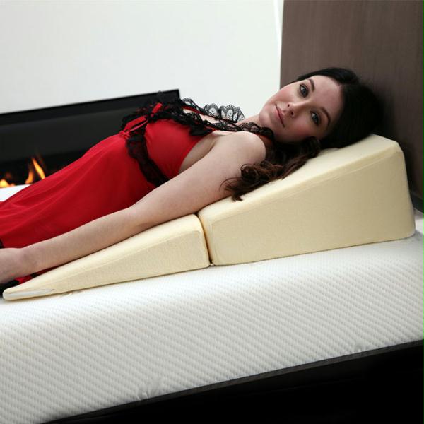 Trademark Global Remedy Natural Pedic Folding Wedge Memory Foam Pillow