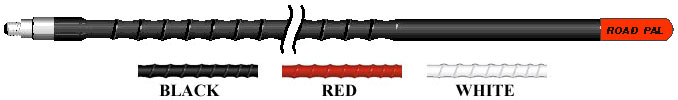 Firestik RP4-R 4 ft. Red .63 Wave Cb Antenna