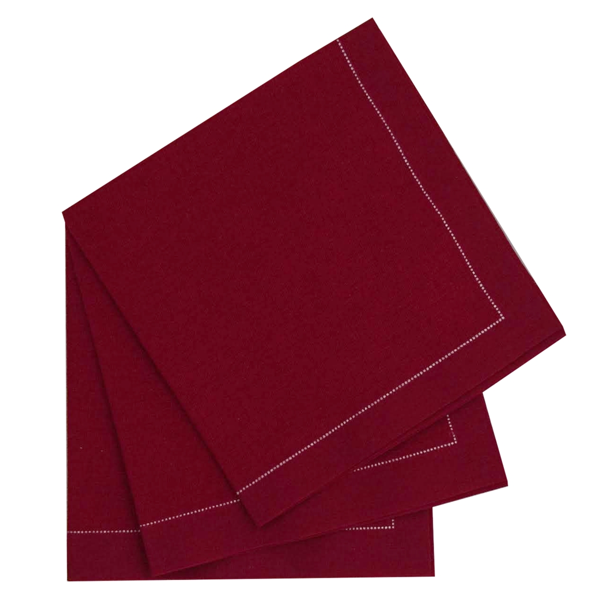 Packnwood 8NPSVCR40RD 15.8 x 15.8 in. Luxury Wine Cotton Table Napkin, Red