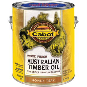 cabot 81005 1 Gallon- Honey Teak Australian Timber Oil Wood Finish- Reduced Water