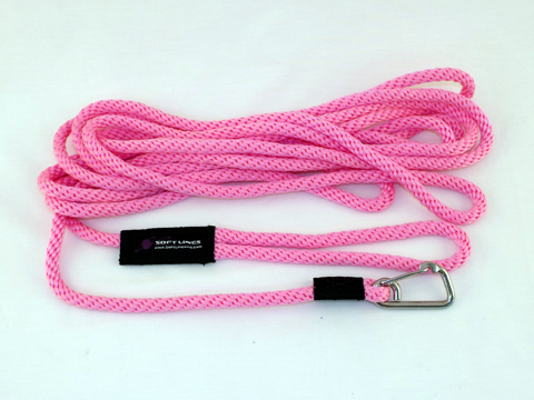 SOFT LINES PSW10450HOTPINK Floating Dog Swim Snap Leashes 0.25 In. Diameter By 50 Ft. - Hot Pink