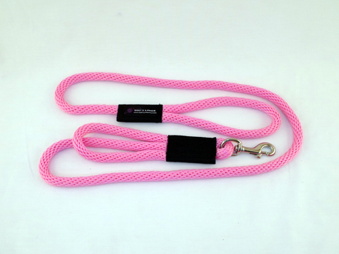 SOFT LINES PSS10608HOTPINK 2 Handled Sidewalk Safety Dog Snap Leash 0.37 In. Diameter By 8 Ft. - Hot Pink