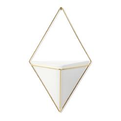 Umbra Trigg Hanging Planter Vase & Geometric Wall Decor Container - Great For Succulent Plants, Air Plant, Mini Cactus, Faux