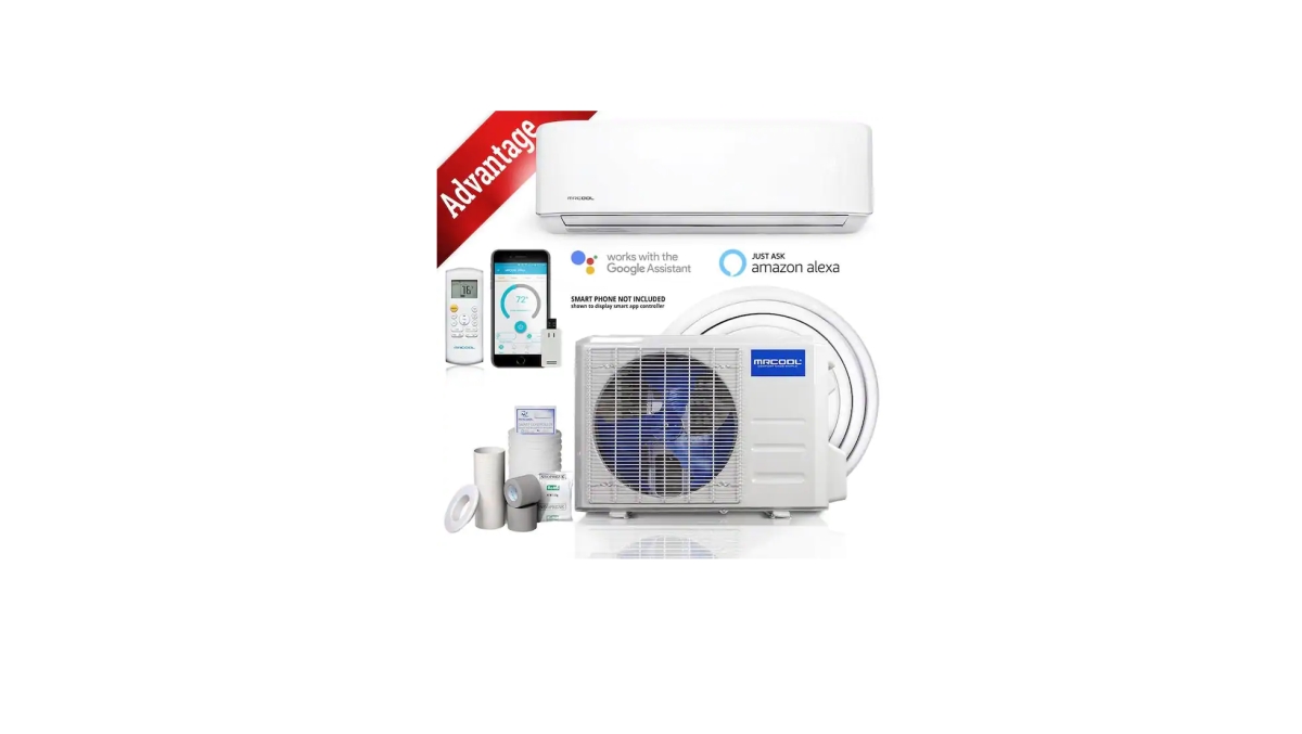 MRCOOL A-12-HP-115B 115V Advantage 3rd Gen 12000 BTU 1 Ton Ductless Mini  Split Air Conditioner u0026 Heat Pump