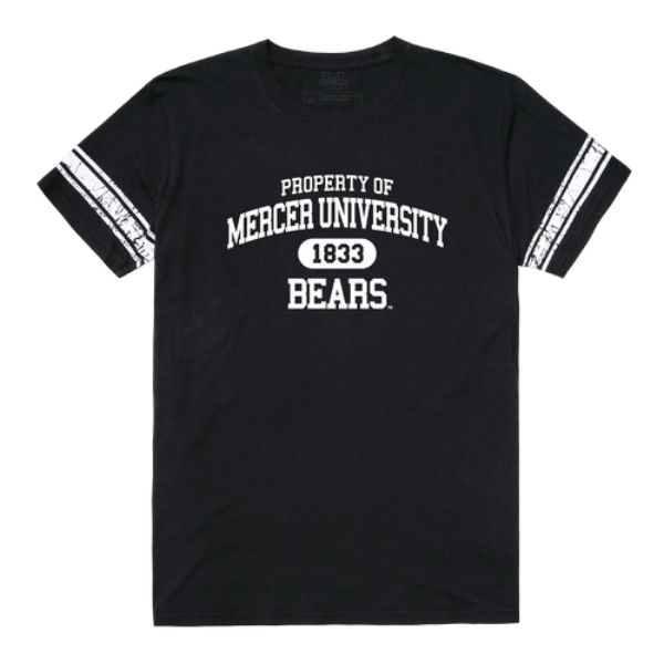 W Republic 535-340-BLK-03 Mercer University Property T-Shirt&#44; Black & White - Large