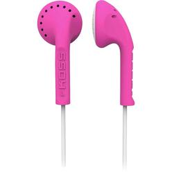 koss ke10p scalped stereo earbuds, pink