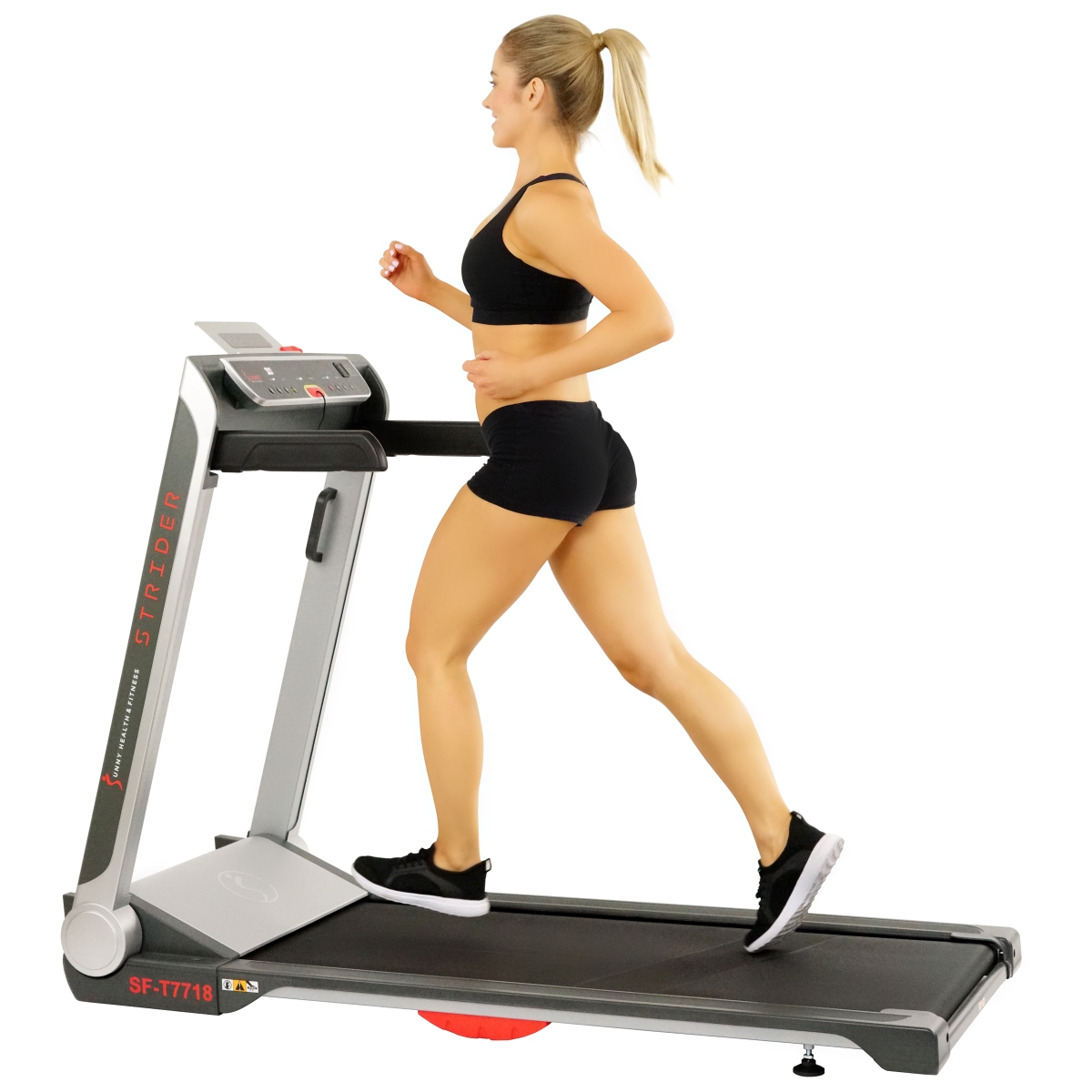 Sunny Health & Fitness SF-T7718 20 in. Strider Treadmill with Wide LoPro Deck