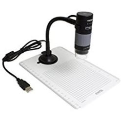 Plugable Technologies Plugable USB 2.0 Digital Microscope with Flexible Arm Observation Stand Compatible with Windows, Mac, Linux (2MP, 250x