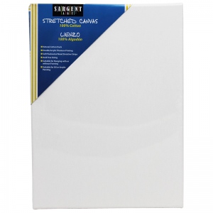 Sargent Art SAR902018BN 9 x 12 in. 100 Percent Cotton Stretched Canvas - 5 Each