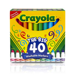 Crayola BIN587858 Crayola Wash Broad Line Marker, Pack of 40