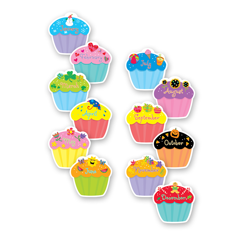 Creative Teaching Press CTP1795BN Cupcakes Designer Cut Outs - Pack of 4