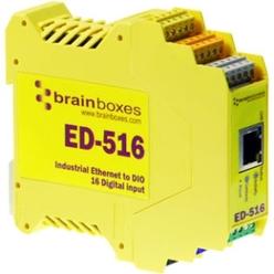 Brainboxes ED-516 Ethernet to Digital IO 16 Inputs - 1 x Network
