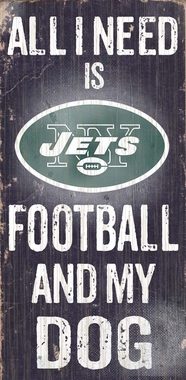 Fan Creations N0640 New York Jets Football And My Dog Sign