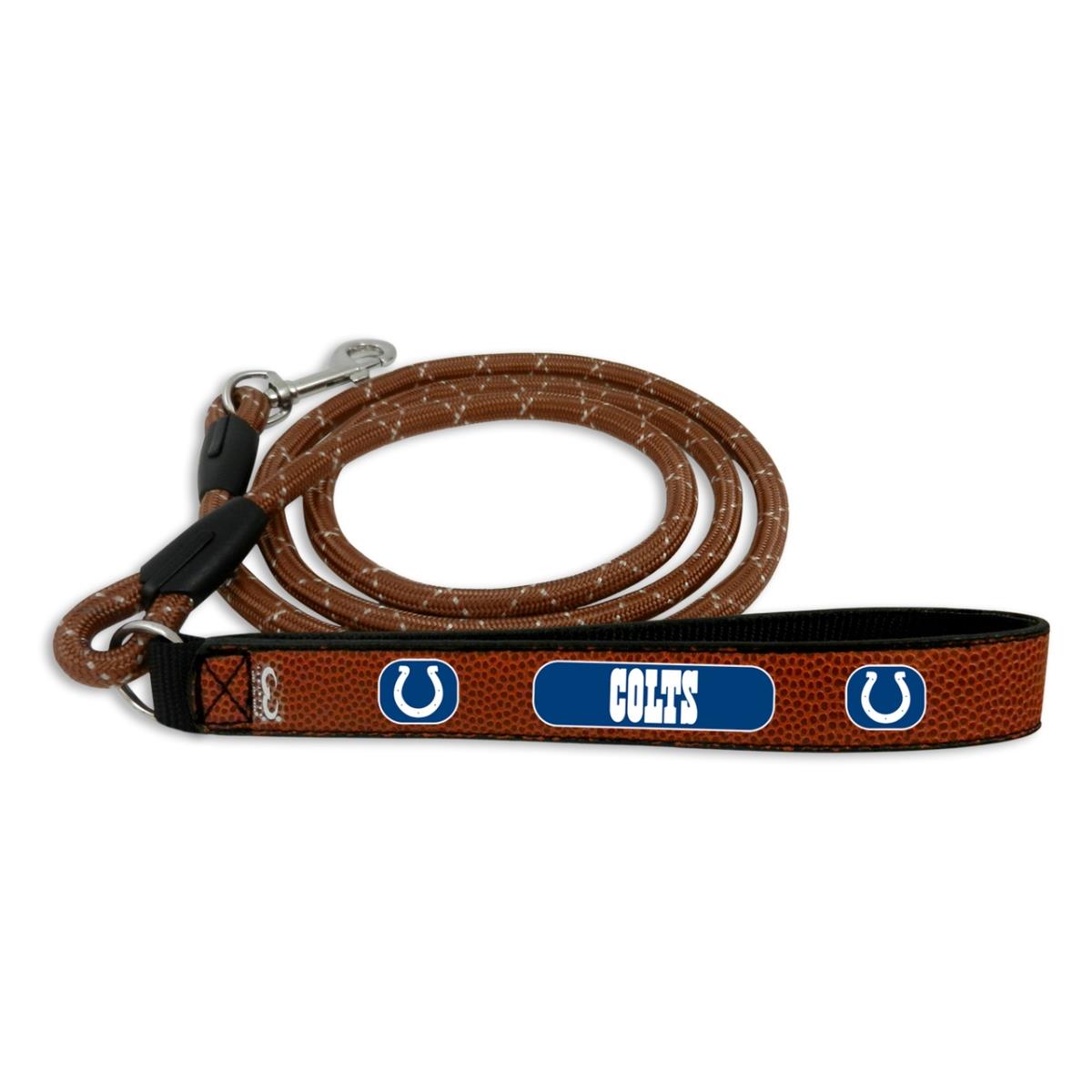 CASEYS Indianapolis Colts Football Leather Leash - L