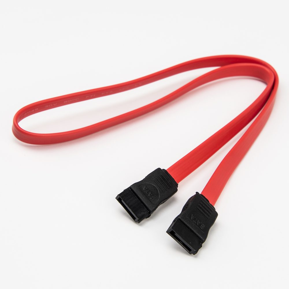 Rocstor Y10C218-R1 18 in. SATA Serial ATA Cable - Red