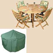 Bosmere C521 84 Inch Round Table and Chairs Polyethylene Cover