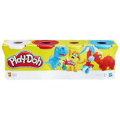 Play-Doh 1588929 Hasbro Playout Primary Colors - Pack of 4